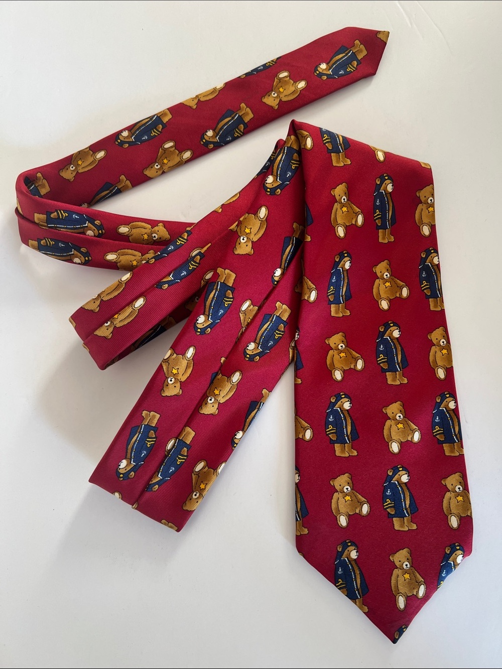 Teddy Bear Silk Tie - Tailored in Great Britain